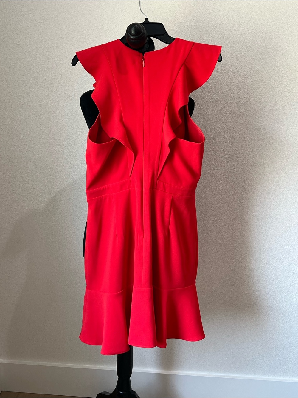 Chelsea28 Red Ruffle-Hem Mini Dress - Picture 4 of 9